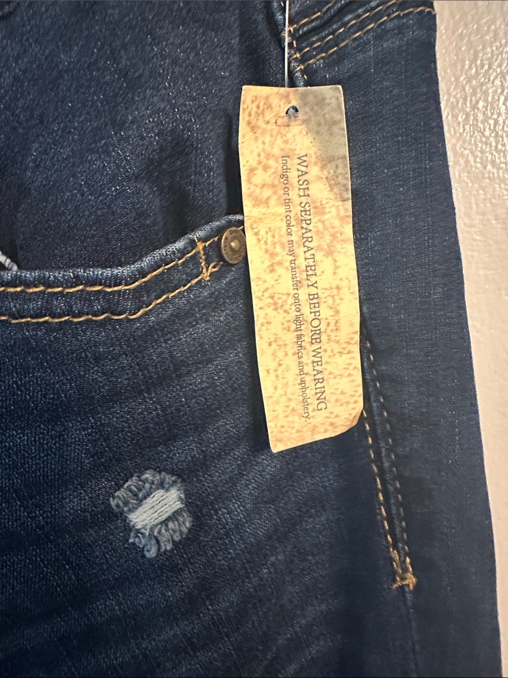 Democracy Dark Blue Wide Leg Jeans - Curve Equality - Picture 5 of 12